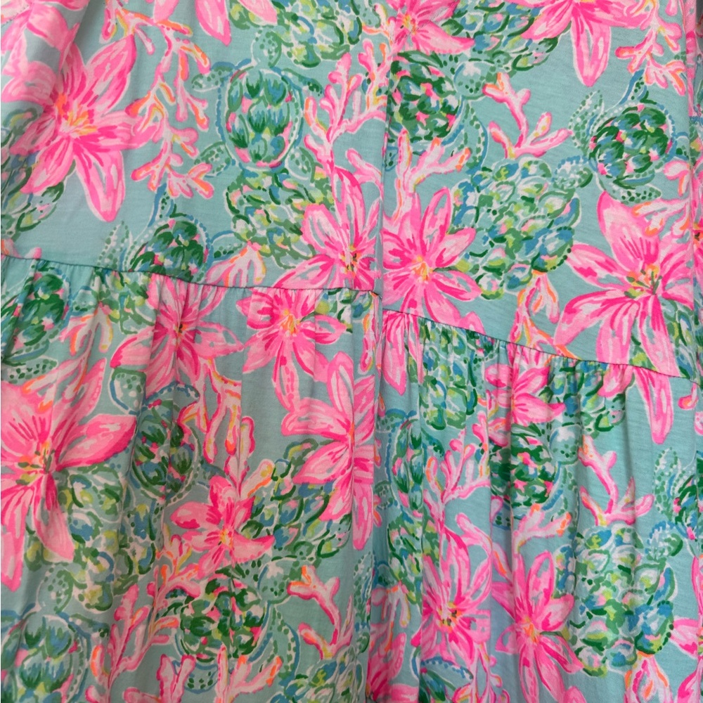 Lilly Pulitzer Pink, Blue and Green swing dress - Picture 2 of 4